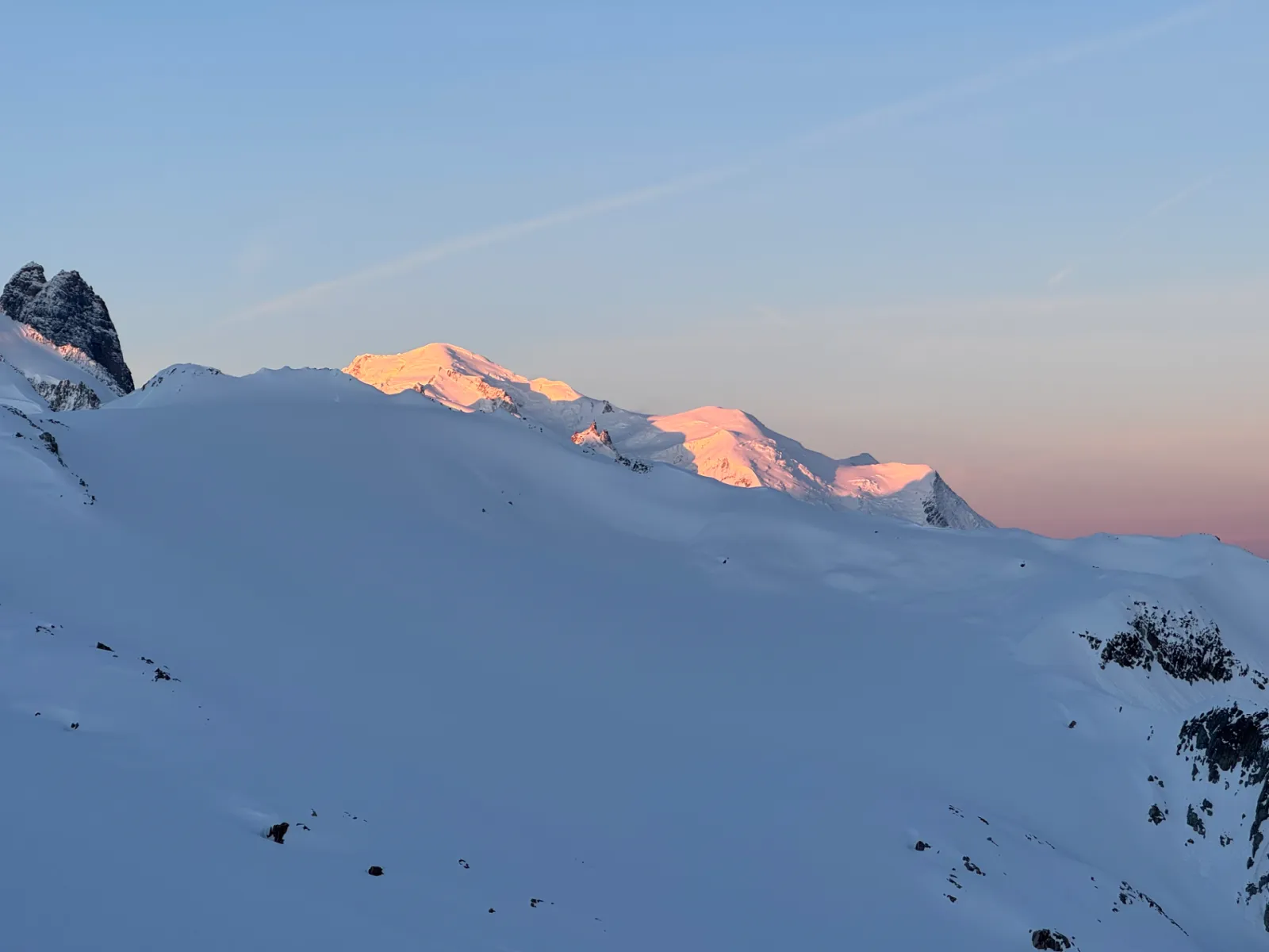 Výstup na Aiguille du Tour z Francie
