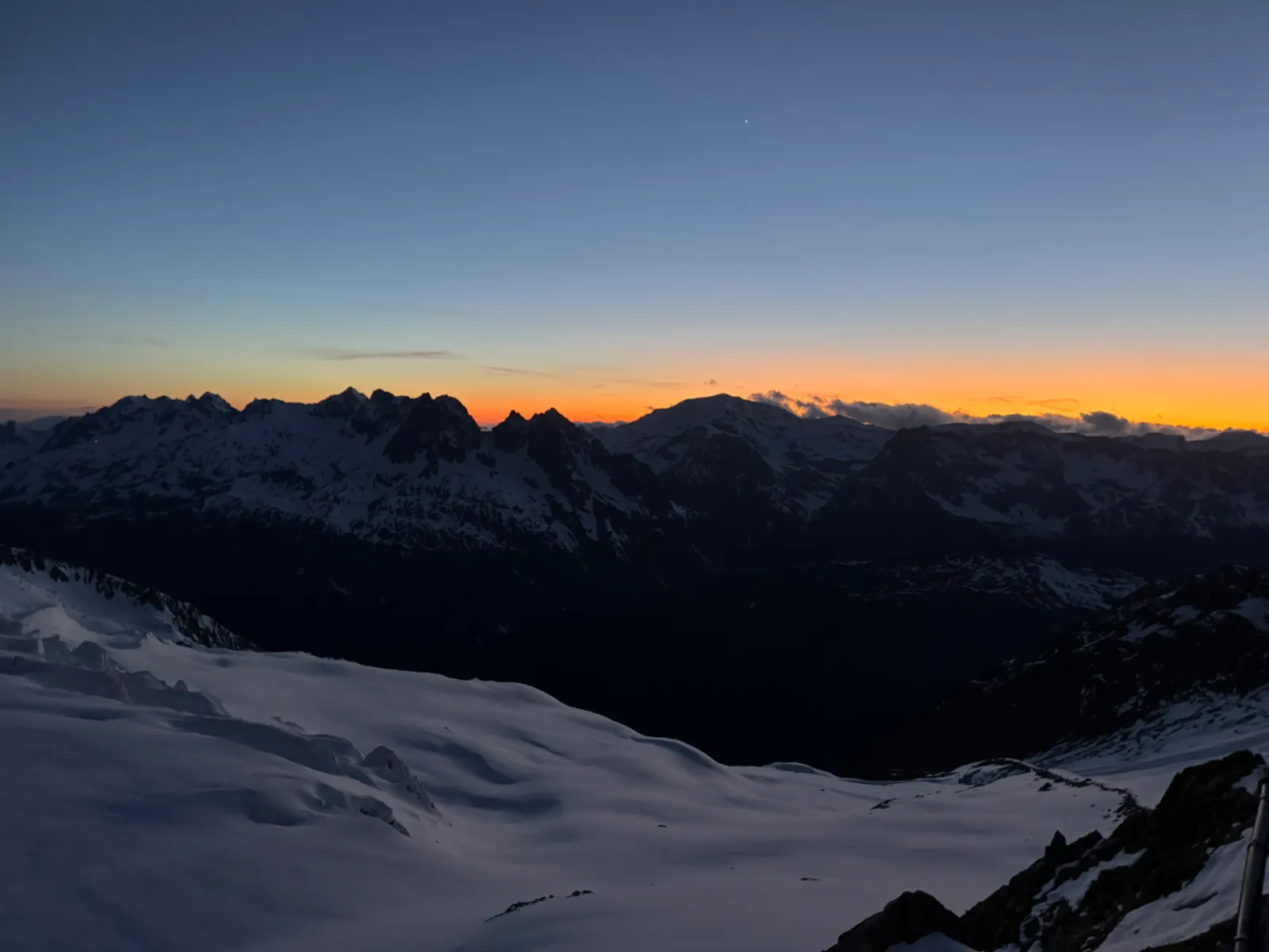 Výstup na Aiguille du Tour z Francie