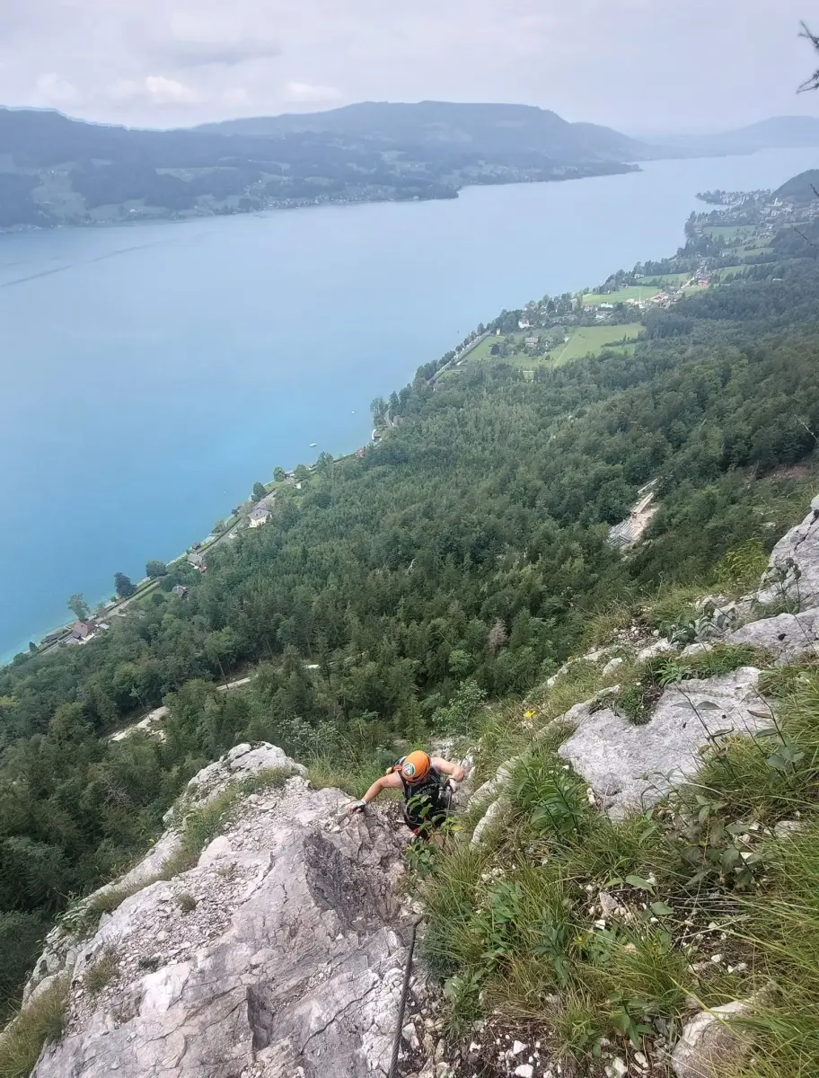 Attersee Klettersteig Mahdlgupf