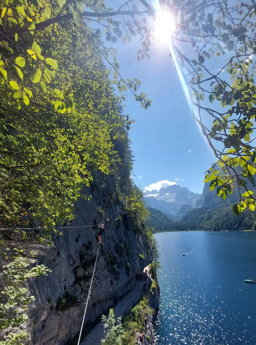 Laserer alpin Klettersteig