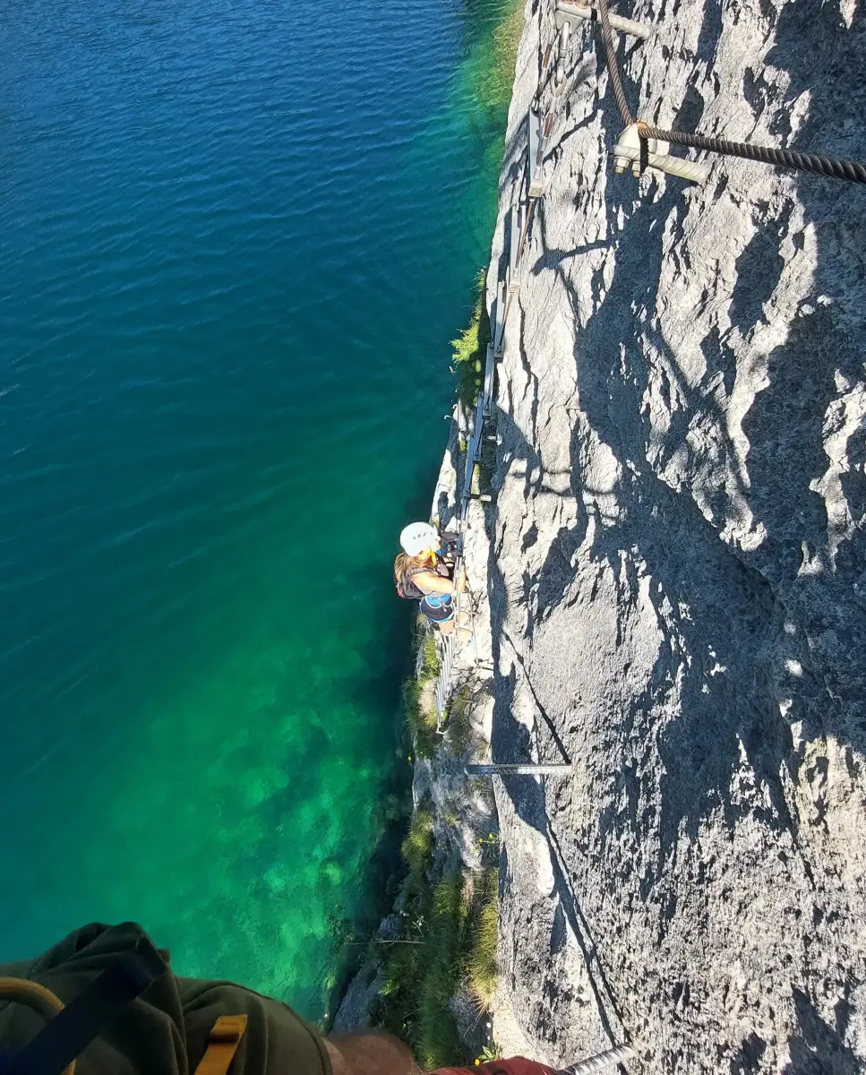 Laserer alpin Klettersteig
