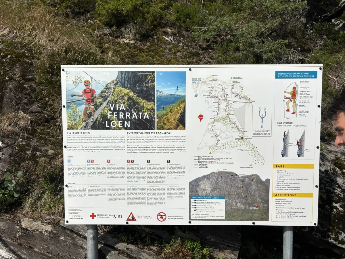 Loen – klasická trasa (varianty C–D)