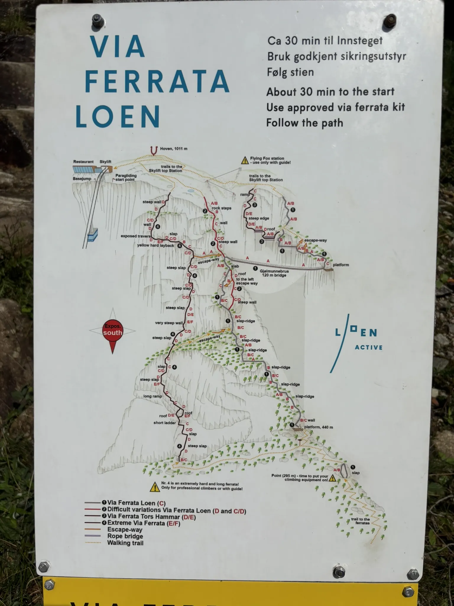 Loen – klasická trasa (varianty C–D)
